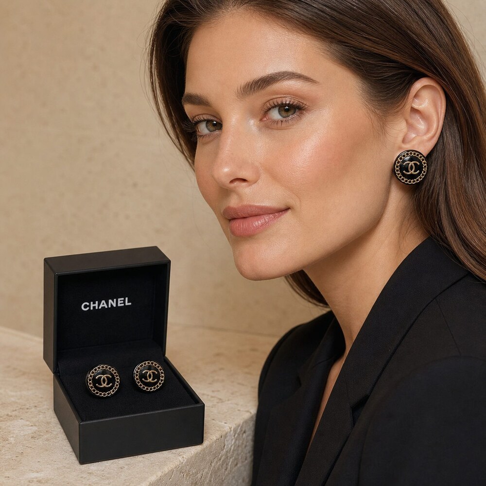 CHANEL Classic Parisian Earrings Style 42 | New with Box - Picture 8 of 9
